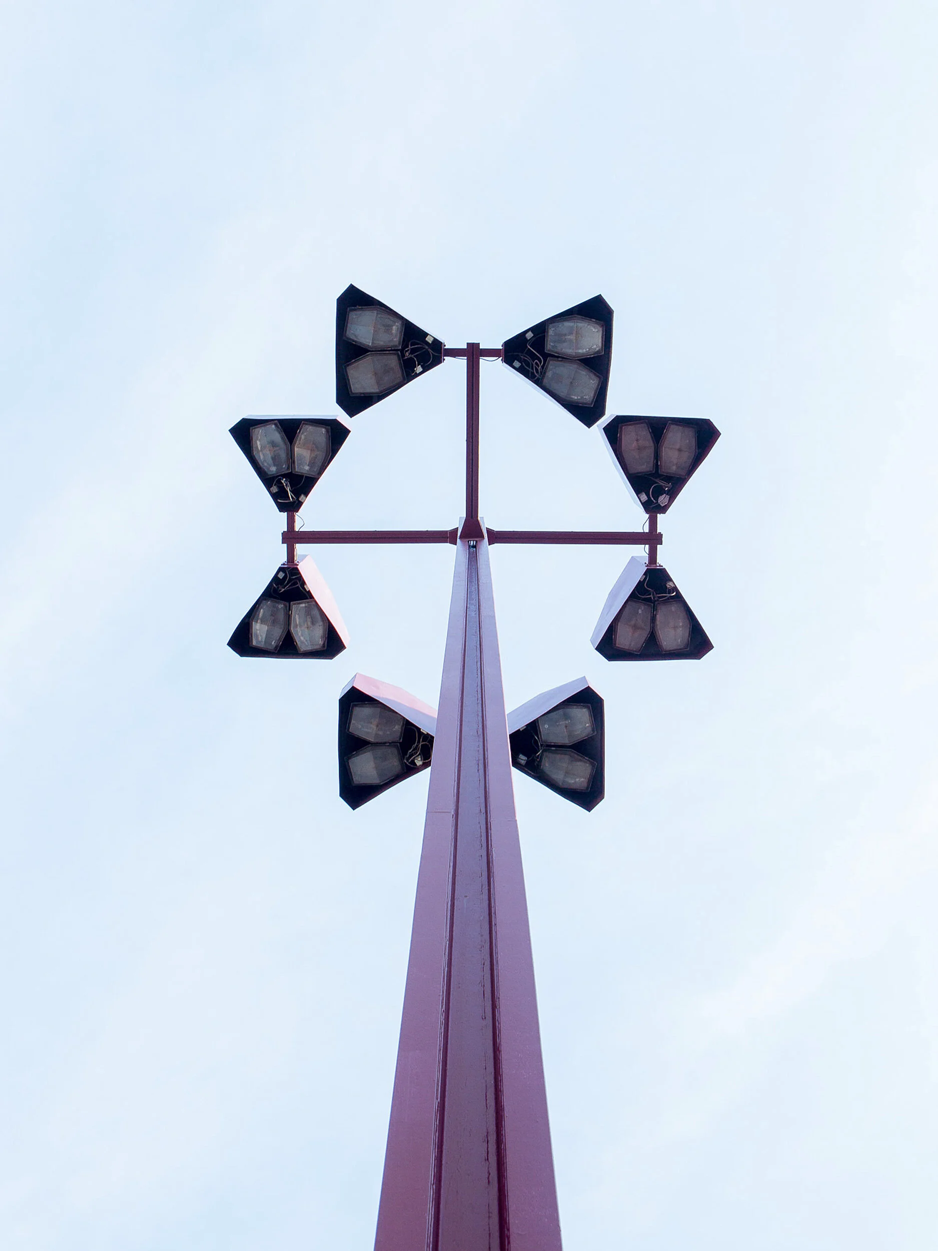 Detail of public light design for Trg Republike in Ljubljana Slovenia