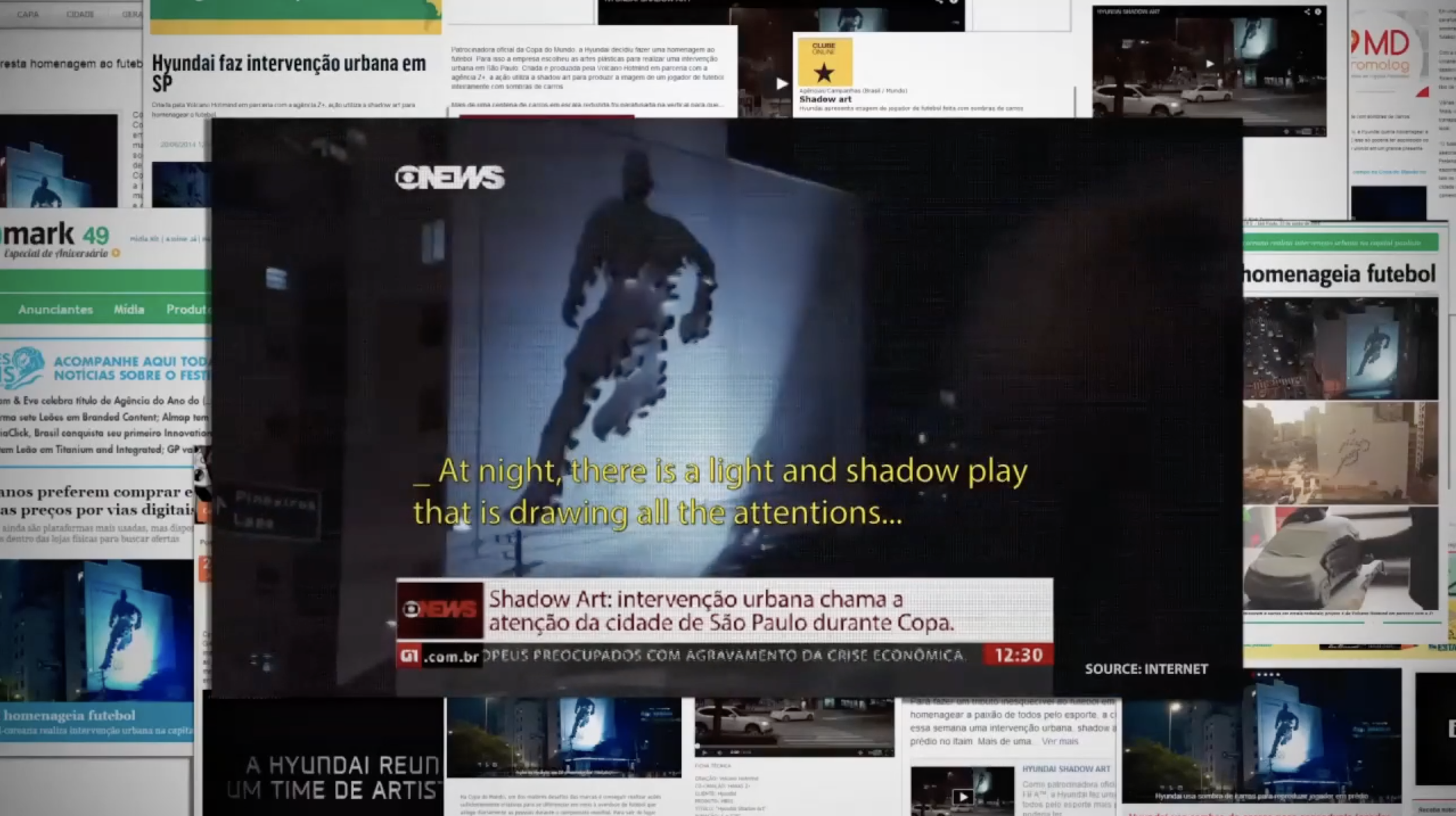  More than 30 different media mentions on the news. 
