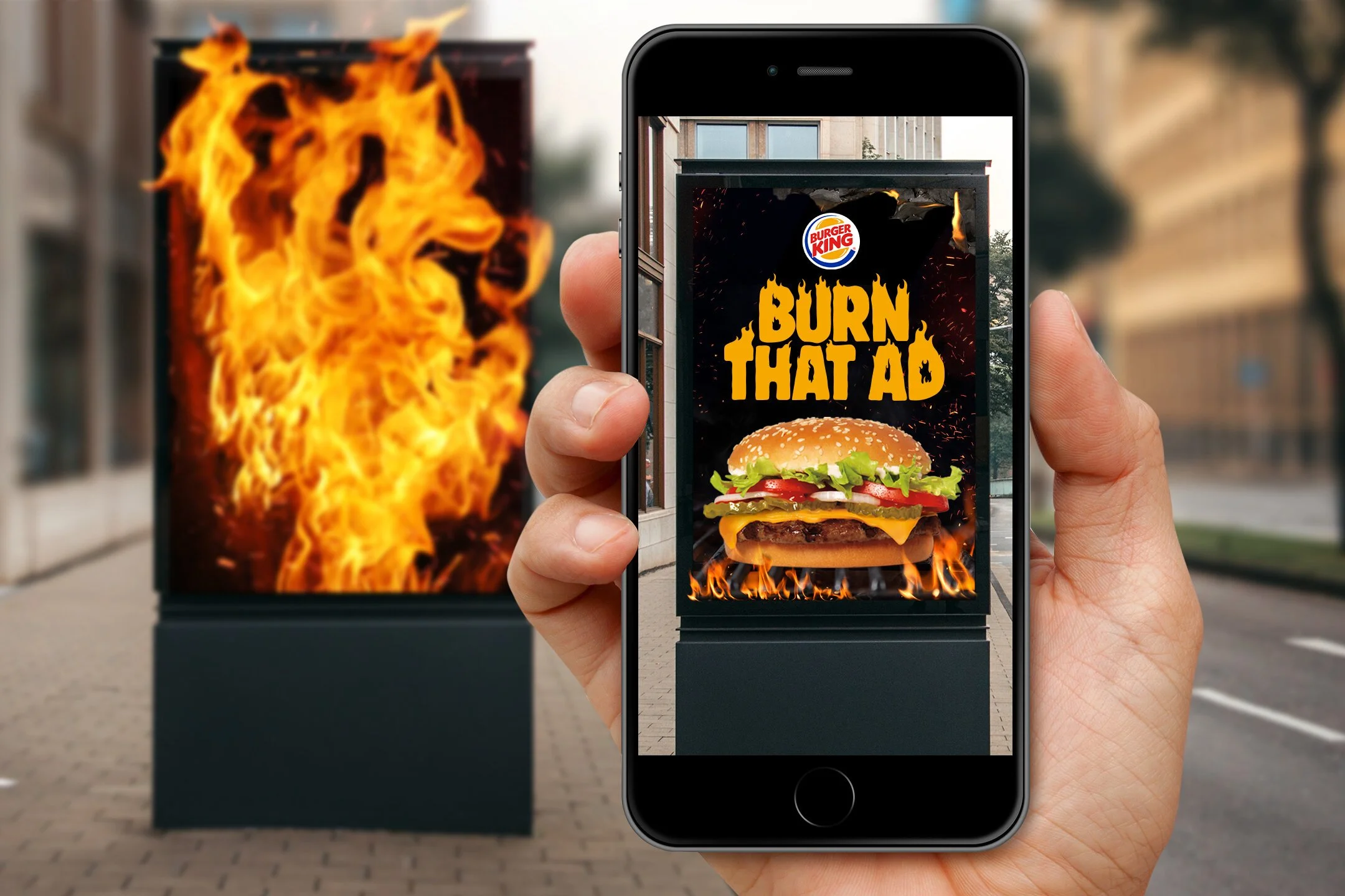 Burger King Burn That Ad case