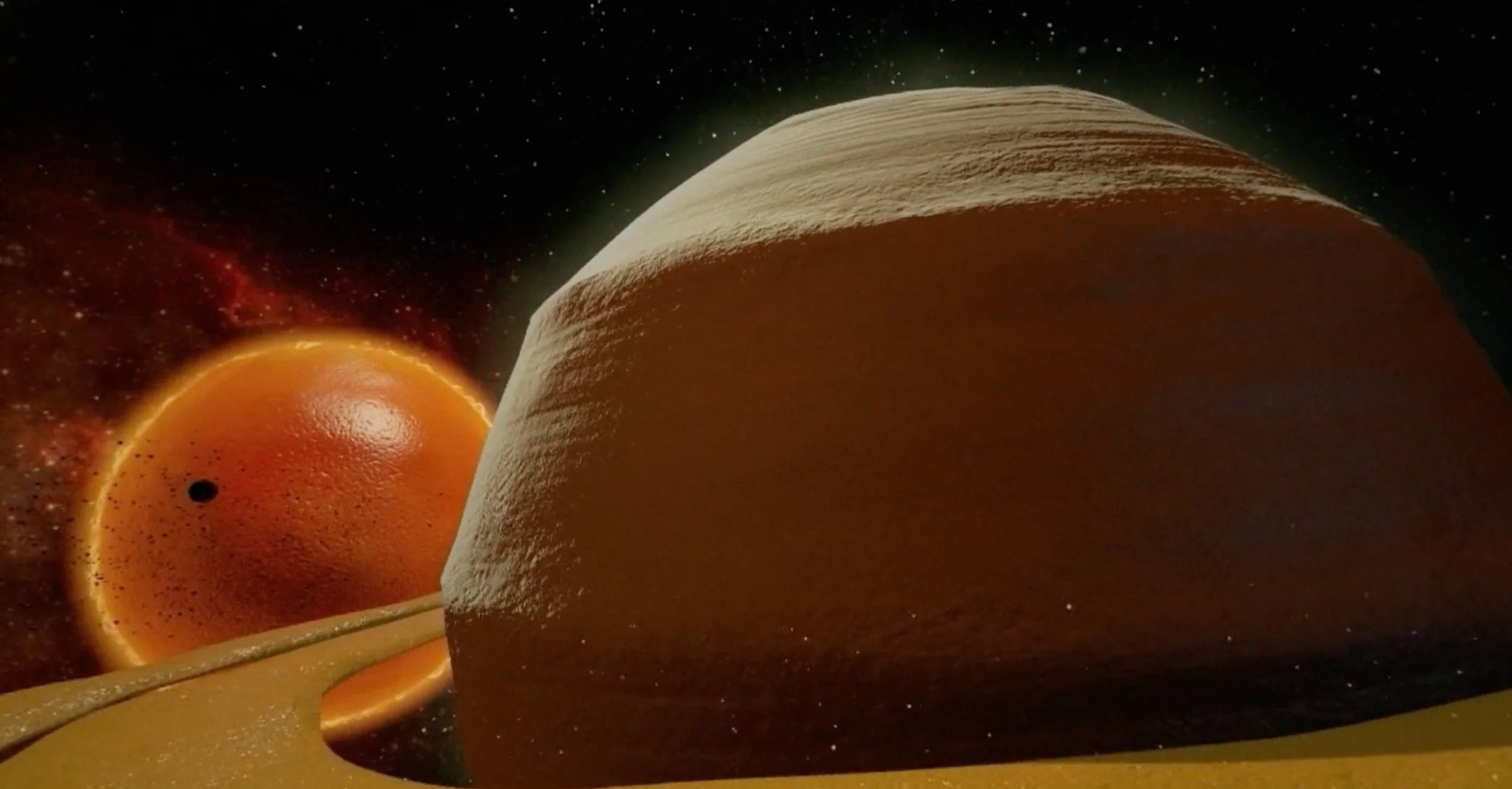  A space voyage where Saturn’s rings were made of orange peel and the asteroids were coriander seeds to experience a Wite beer. 