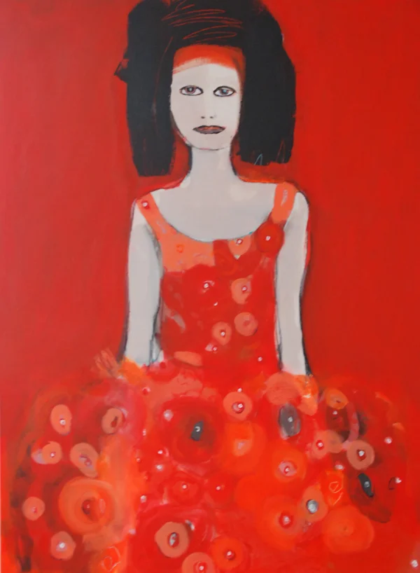 Portugisian Girl, acrylic on canvas. Private property: Viveke Trønsdal, Oslo.