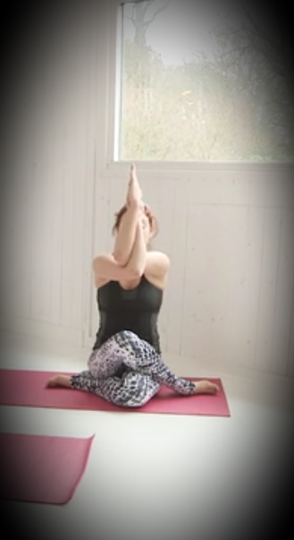 Gomukhasana with Garudasana arms @ Movement for Modern Life