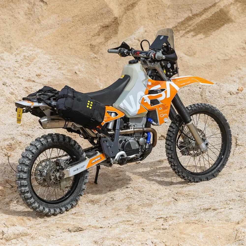 @brakemagazine Suzuki DR-Z400 - the Unicorn - kitted out with Kriega&rsquo;s new OS-BASE Adventure &amp; OS-18 Packs. Read all about it in the STORIES section of our website. Link in bio
.
.
#ridekriega #kriega #adventurebike #advbike #adventurebiker