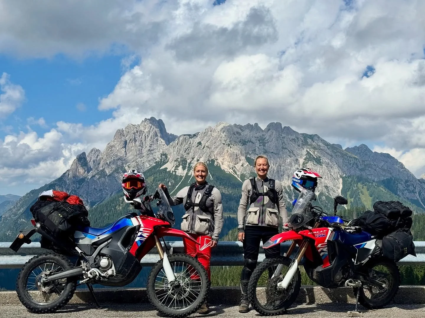 Last summer @laramoto_ &amp; @biker_maja went on a 53-day, 4000+ mile mega adventure on the TET (Trans European Trail). We interviewed Lara about it for the STORIES page of our website. Go read it, and be inspired. Link in bio
.
.
#ridekriega #kriega
