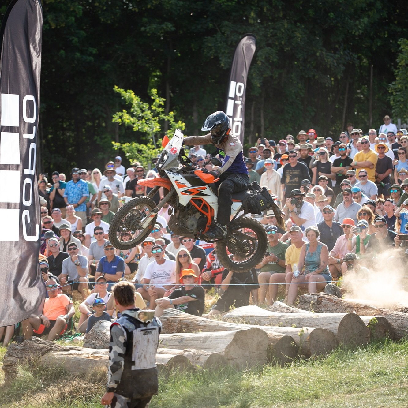 Great to see @birchynz back in the UK for a ride around the trails of Wales before heading to the @abrfestival this weekend. 

Chris was demoing the amazing capabilities of the KTM 390 Adventure R in the GoPro Arena with his trusty Kriega OS-Base Adv