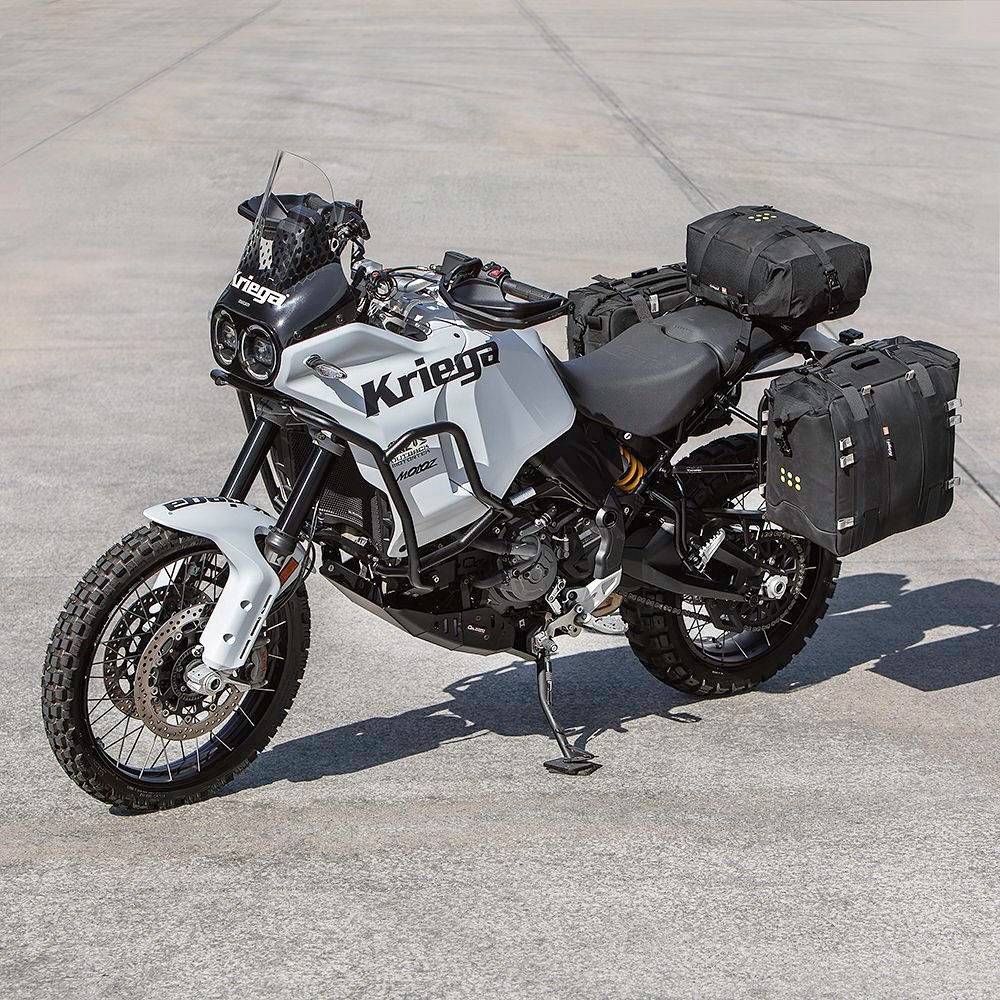 NEW PRODUCT! 
The OS-42 is our biggest ever soft pannier. Designed to survive the rigours of long-distance ADV touring, it is waterproof, lightweight and the safer choice in adventure riding scenario, compares to hard panniers.
42 litres of capacity 