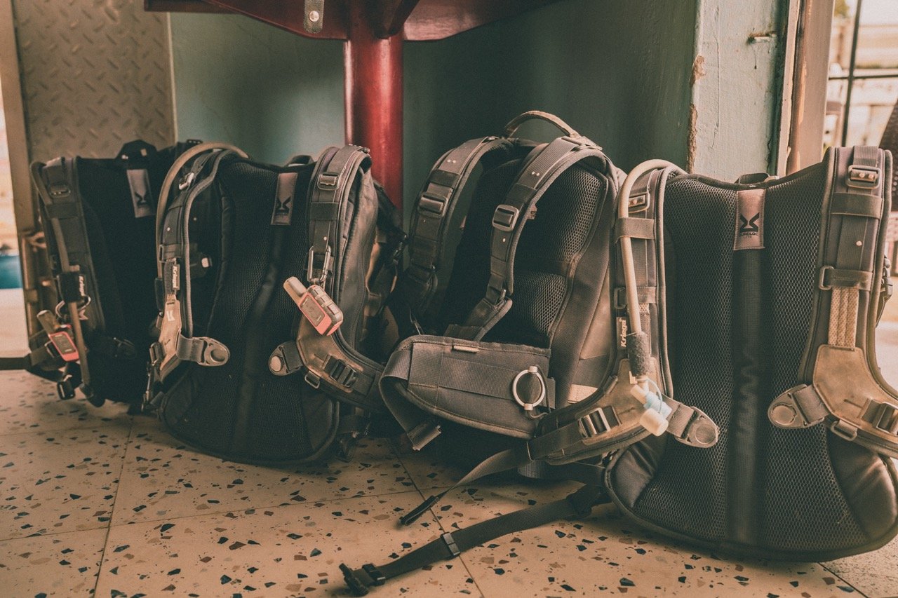 Kriega backpacks being used in Uganda