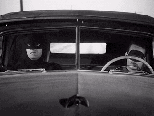 Batman & Robin's convertible car