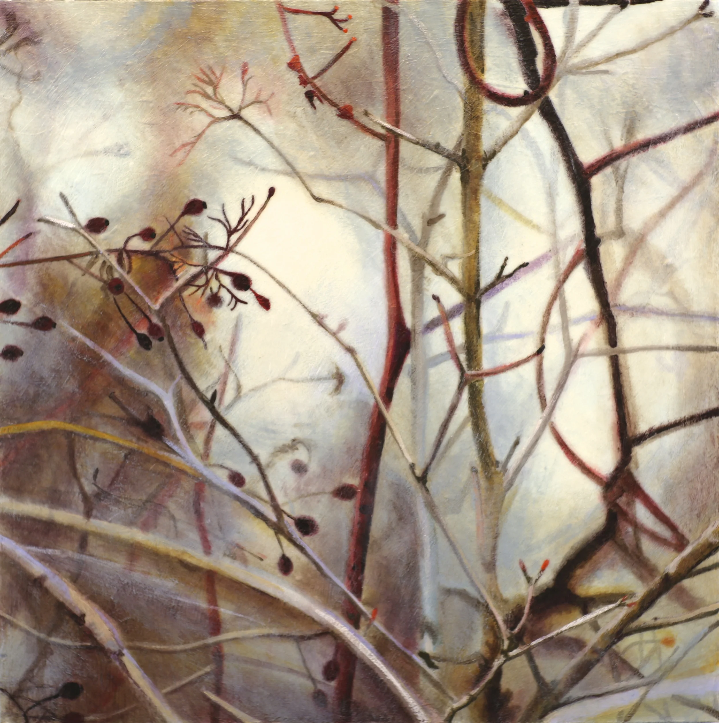 This Moment 13, 2014, Acrylic on Panel, 14" x 14"