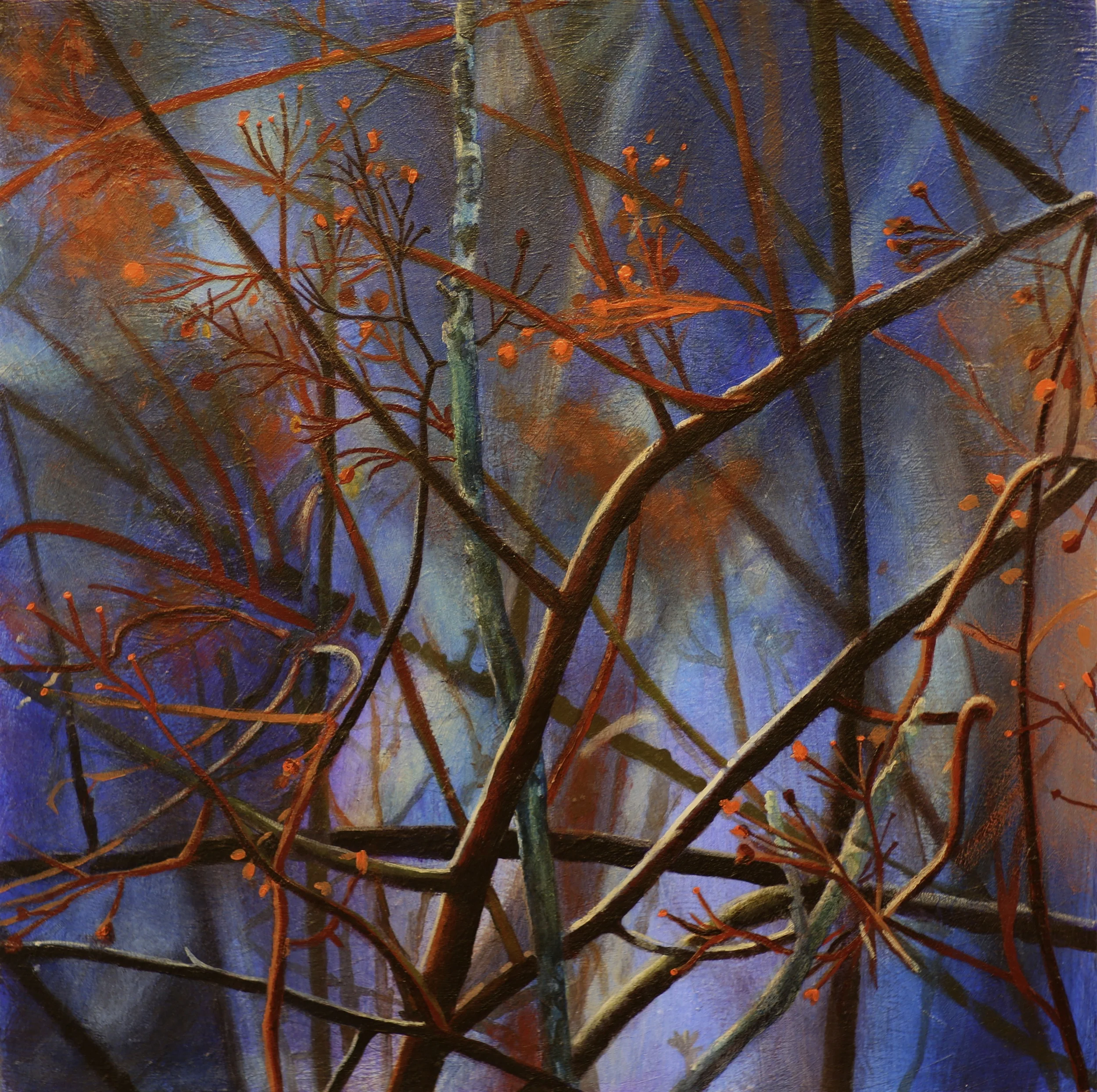 This Moment 12, 2014, Acrylic on panel, 14 x 14"