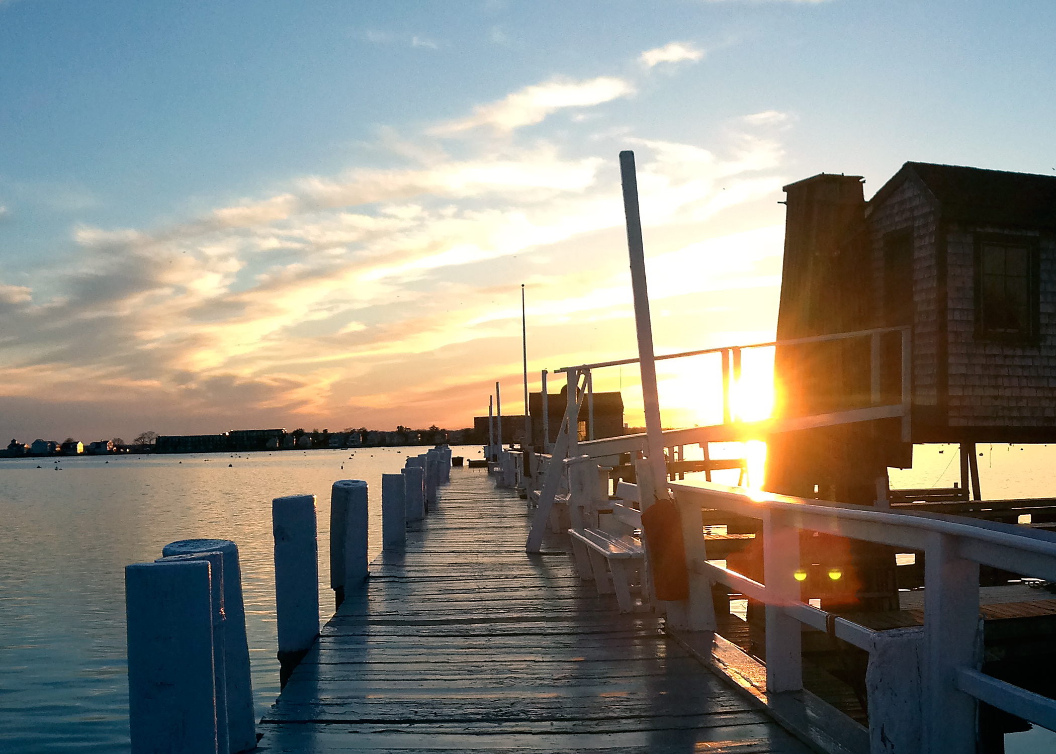 newport harbor sunset