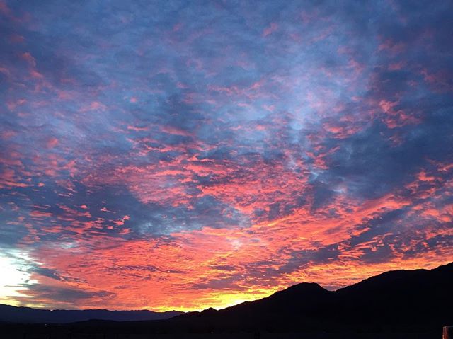 sun rise in death valley