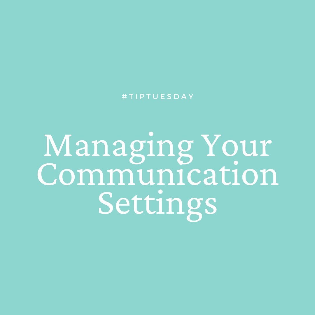 We know that technology isn't everyone's friend and that sometimes the differences in terms are negligible while their meanings are quite different. This #TipTuesday we are breaking down our communication settings for you to best set yourself up for 