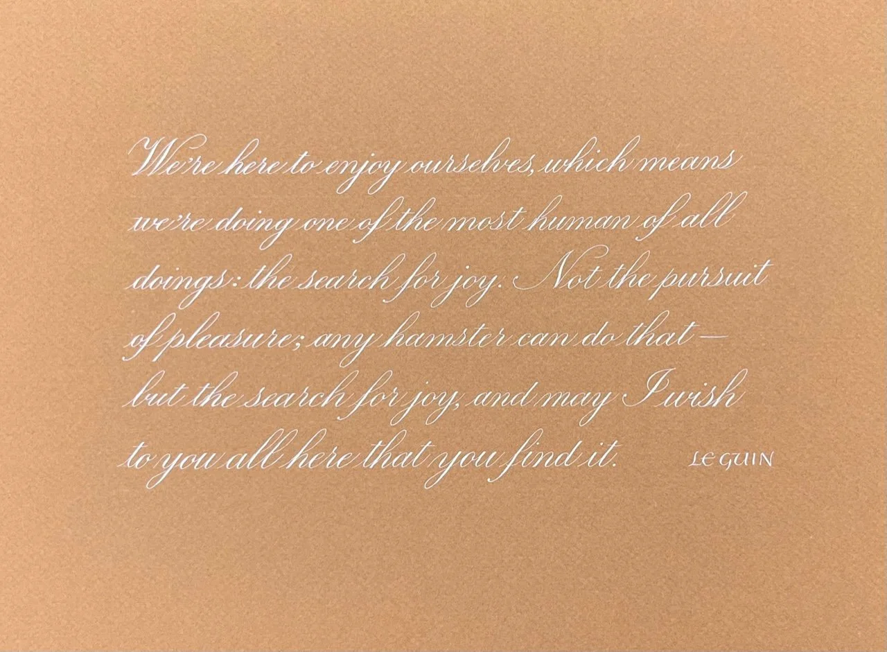 Introduction to Pointed Pen Calligraphy - July 28, 2026 6-8:30 PM