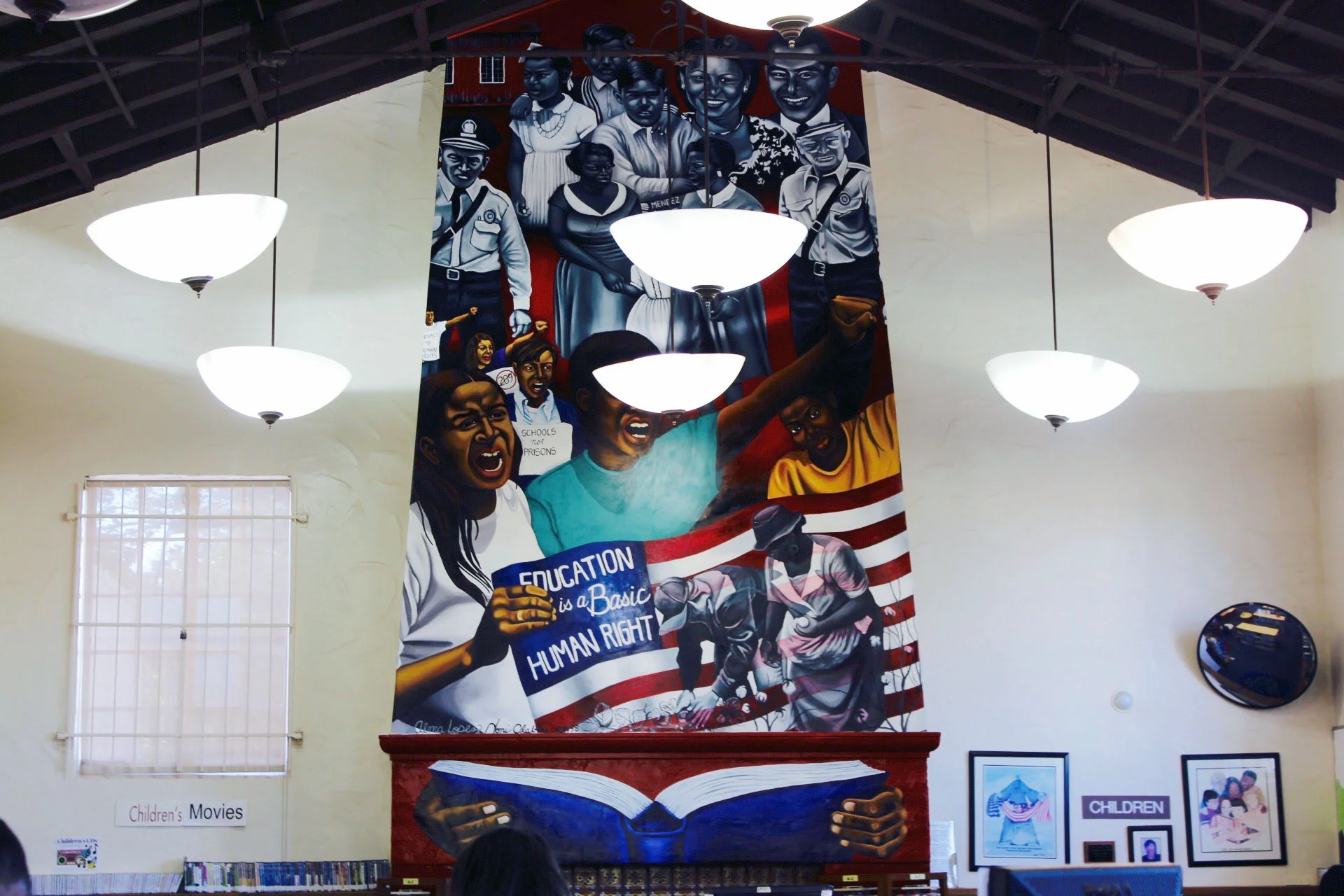 Art seems to be everywhere. Los Angeles Public Library Angeles Mesa Branch