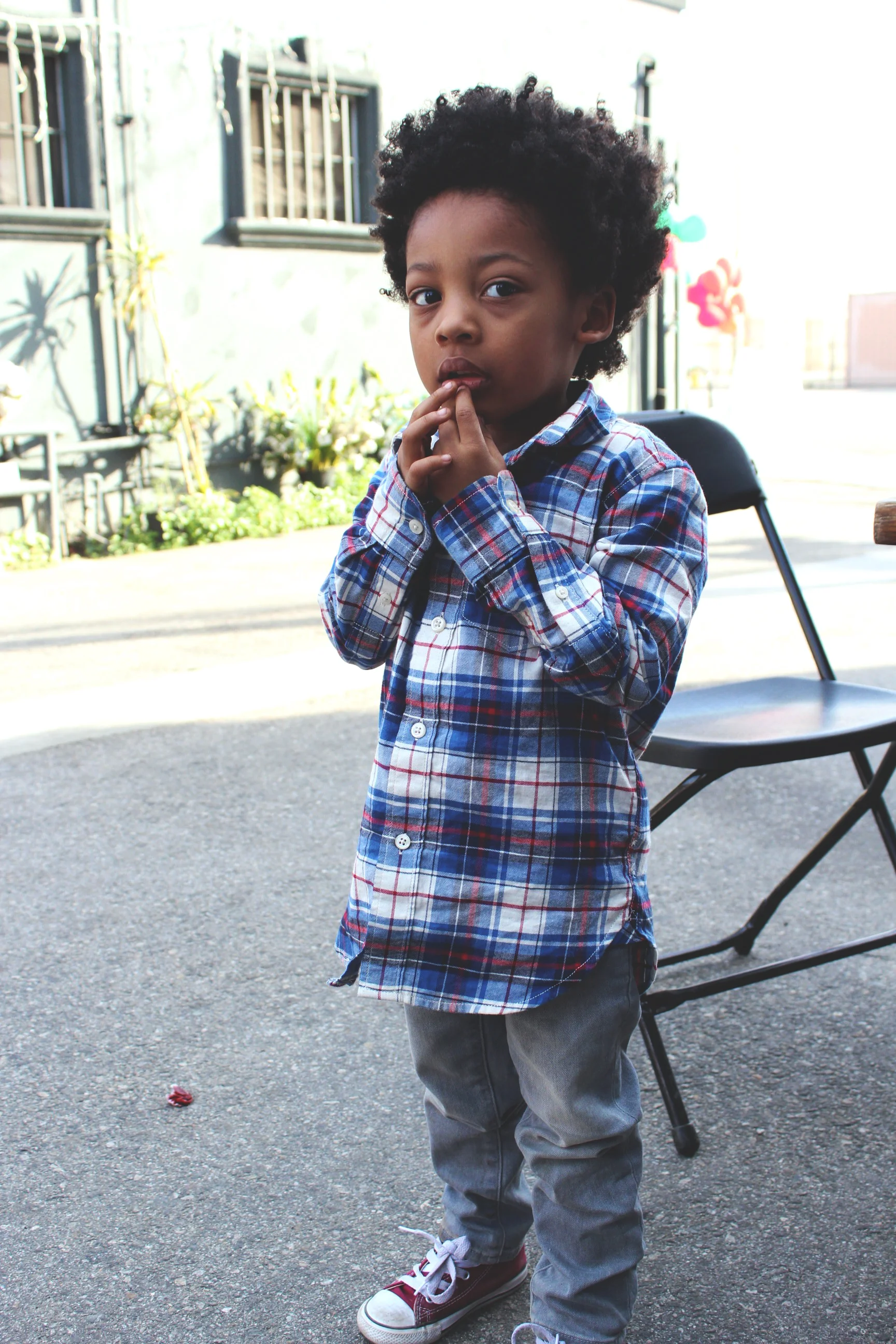 Today in Micro-fashion, and yes, he dressed himself. 