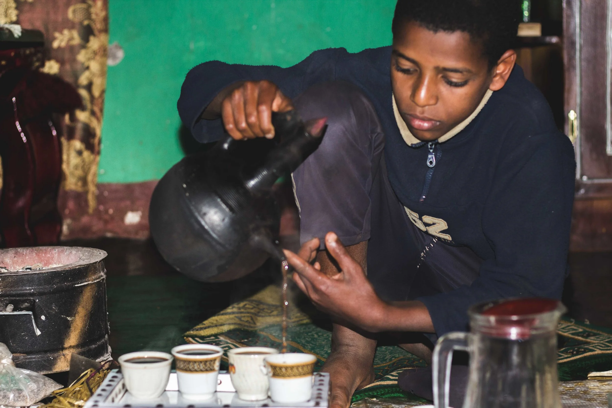 Coffee ceremony after iftar.