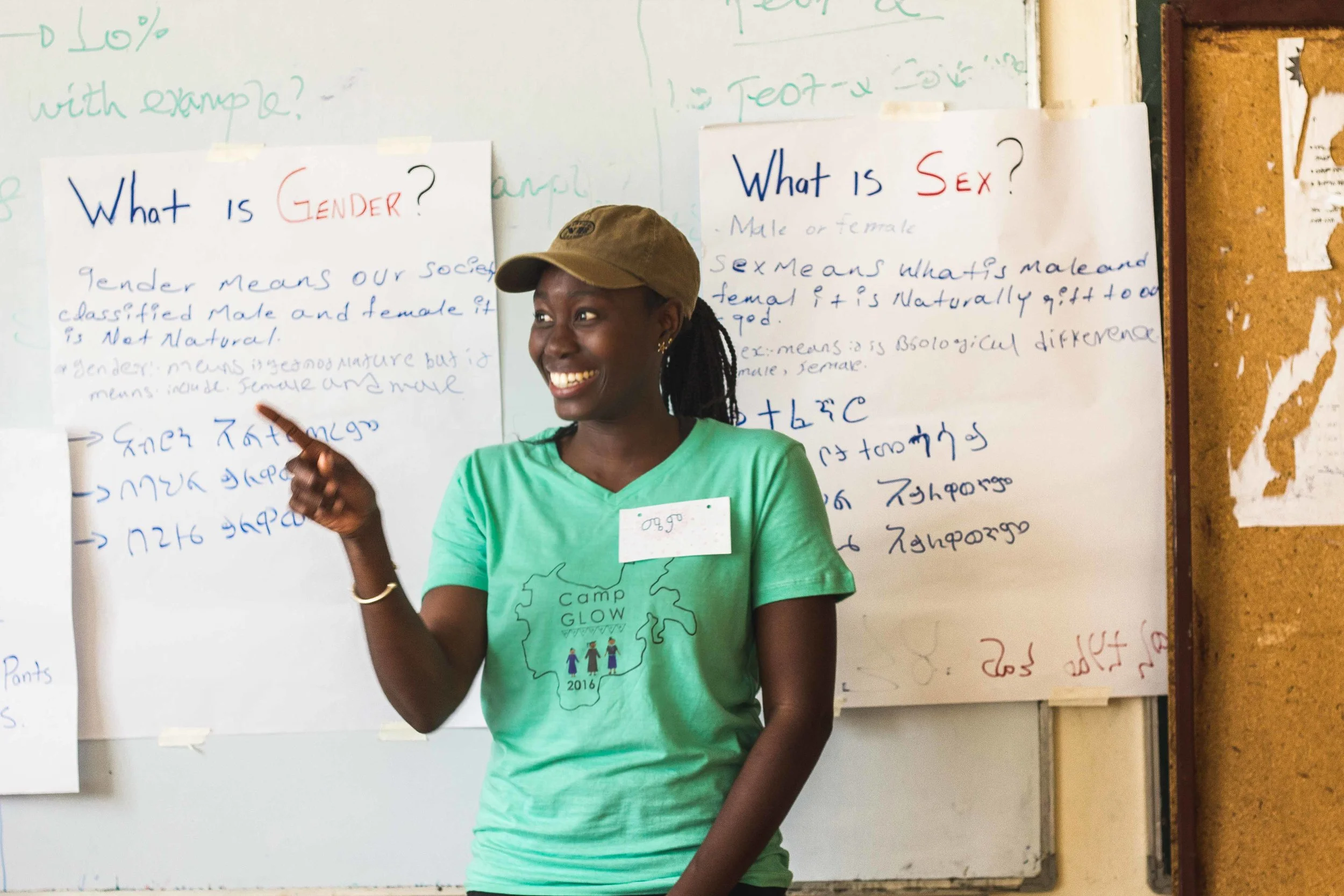 Mame teaching the kids the difference between gender and sex. 