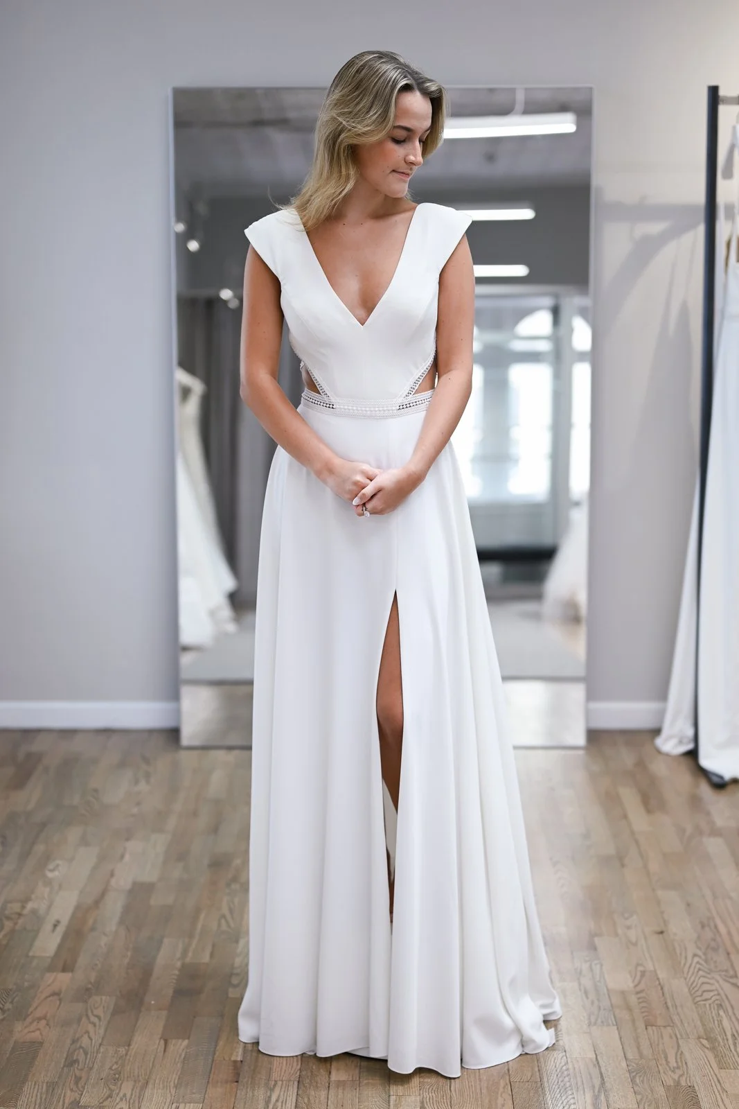 Inbar Freiman Eve wedding dress front view