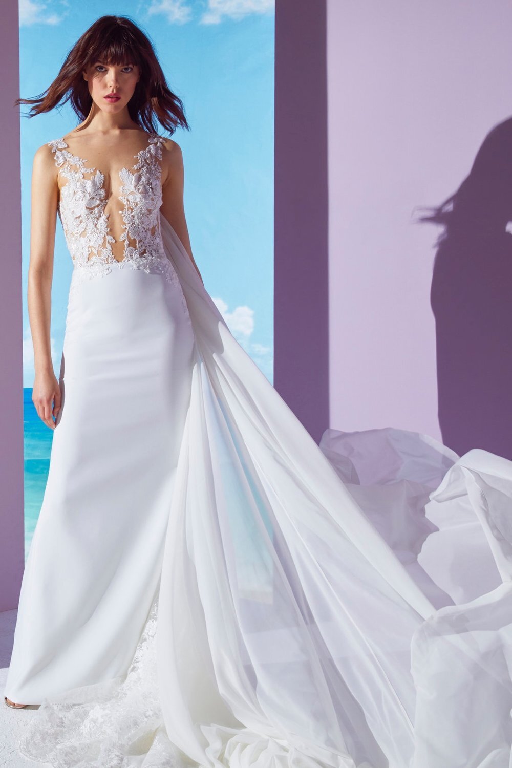 Ines Di Santo Nadja at Alexia's Bridal in Raleigh, NC