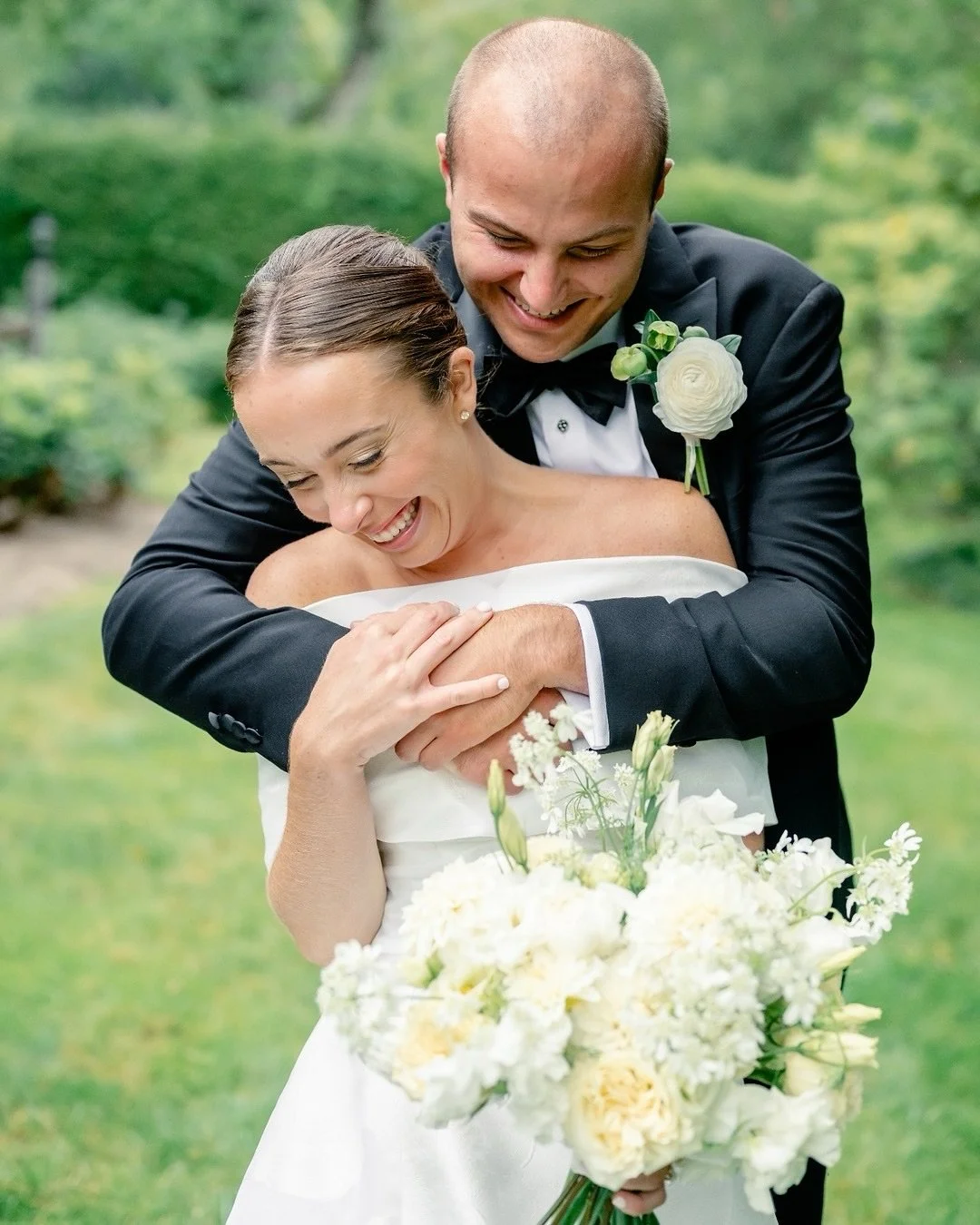 Pure joy ✨ Erica and Wyatt&rsquo;s wedding day was filled with so much love and beauty. Erica looked stunning in her Lela Rose gown, and every detail came together perfectly to celebrate their sweet love story. 🤍

Gown | @lelarosebridal
Photography 