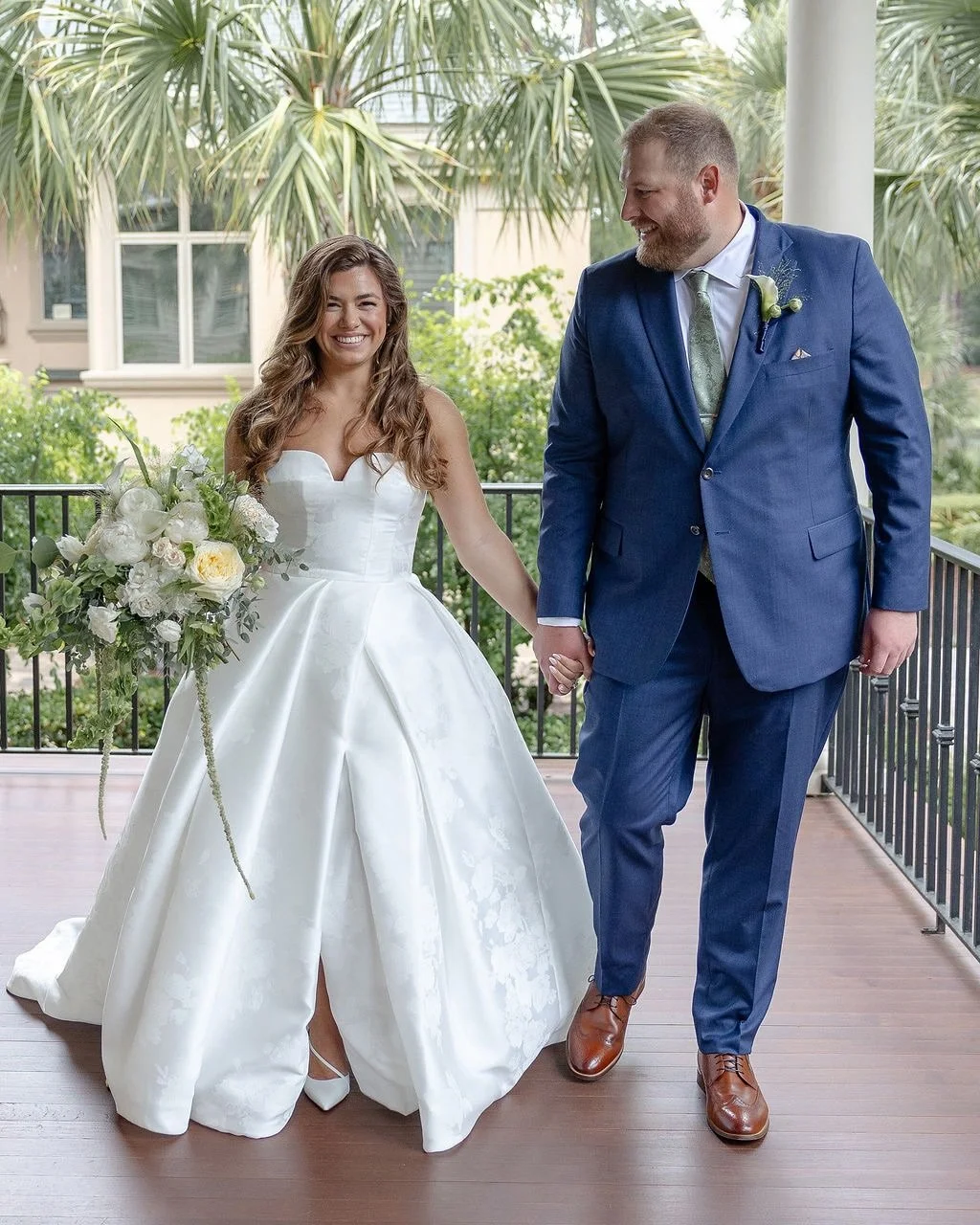 Soft greens, timeless Reem Acra elegance, and the dreamiest coastal celebration. 🤍

Congratulations, Samantha &amp; Jake!

Gown | @reemacrawedding
Photography | @jbmariephotography
Venue | @longcoveclub
Planning | @embellishedsc
Florals | @jardinier