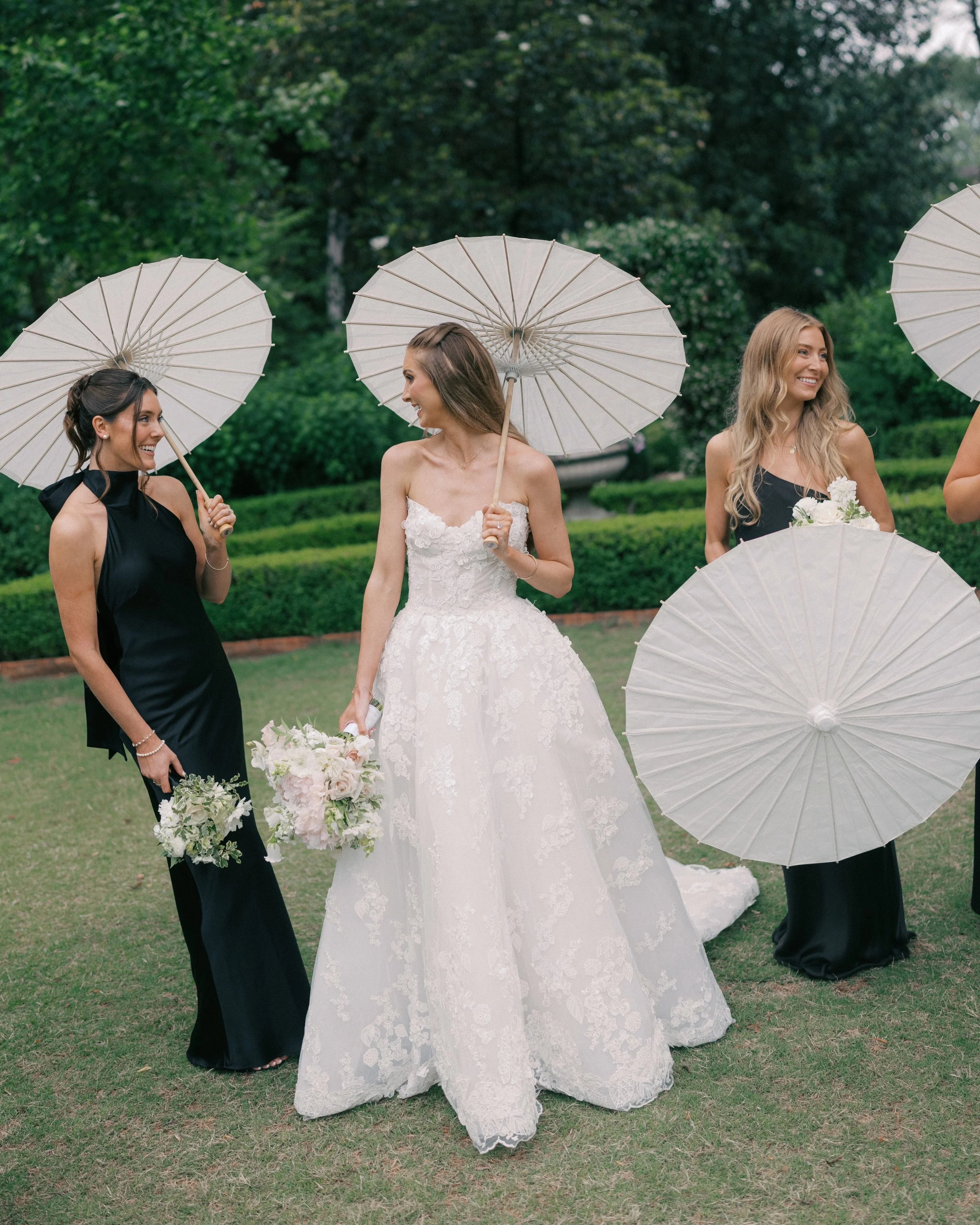 Our bride Allie &mdash; lace, parasols, and a little garden glamour!

Gown | @moniquelhuillierbride
Photography | @morganlongphoto
Venue | @dukemansion
Beauty | @veronikabridalbeauty
Planning | @sarahduckworthevents
Florals | @florasoulstudio

~
~
~
