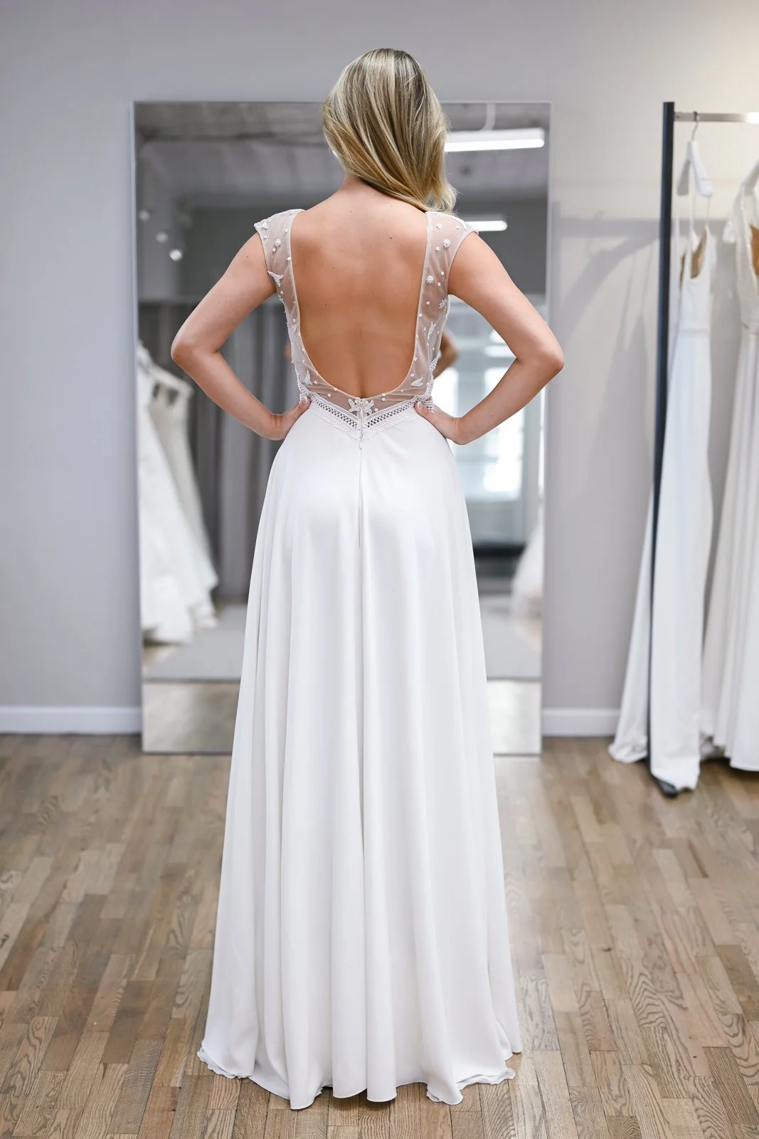 Inbar Freiman Eve wedding dress back view