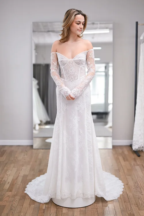 lace samples for wedding dress Aubree