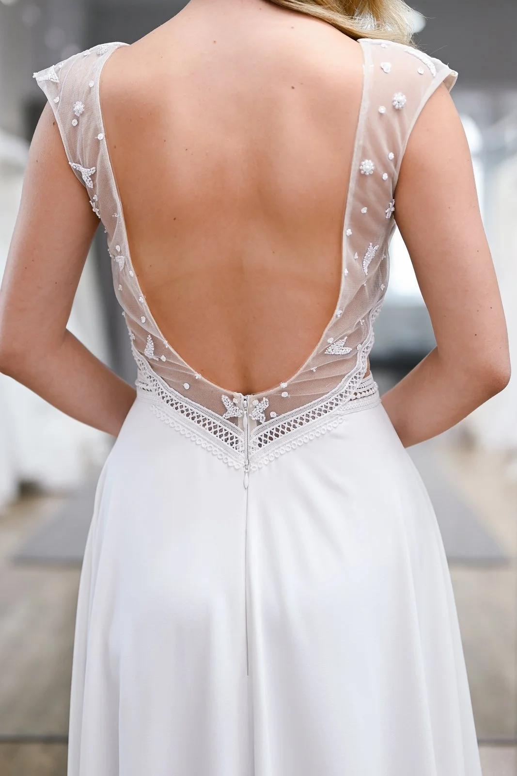 Inbar Freiman Eve wedding dress back detail