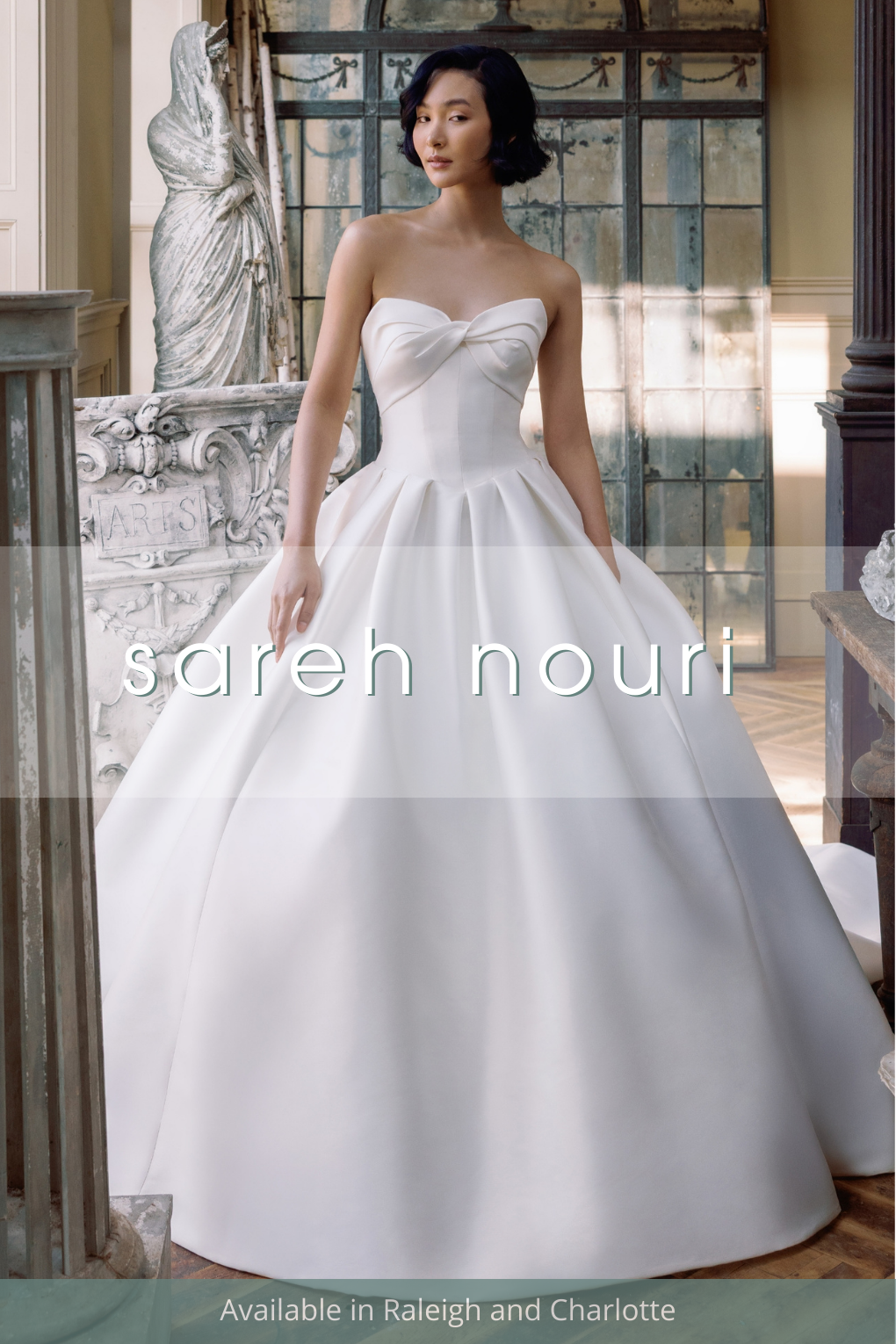 Sareh Nouri bridal collection available at Alexia's Bridal in North Carolina.