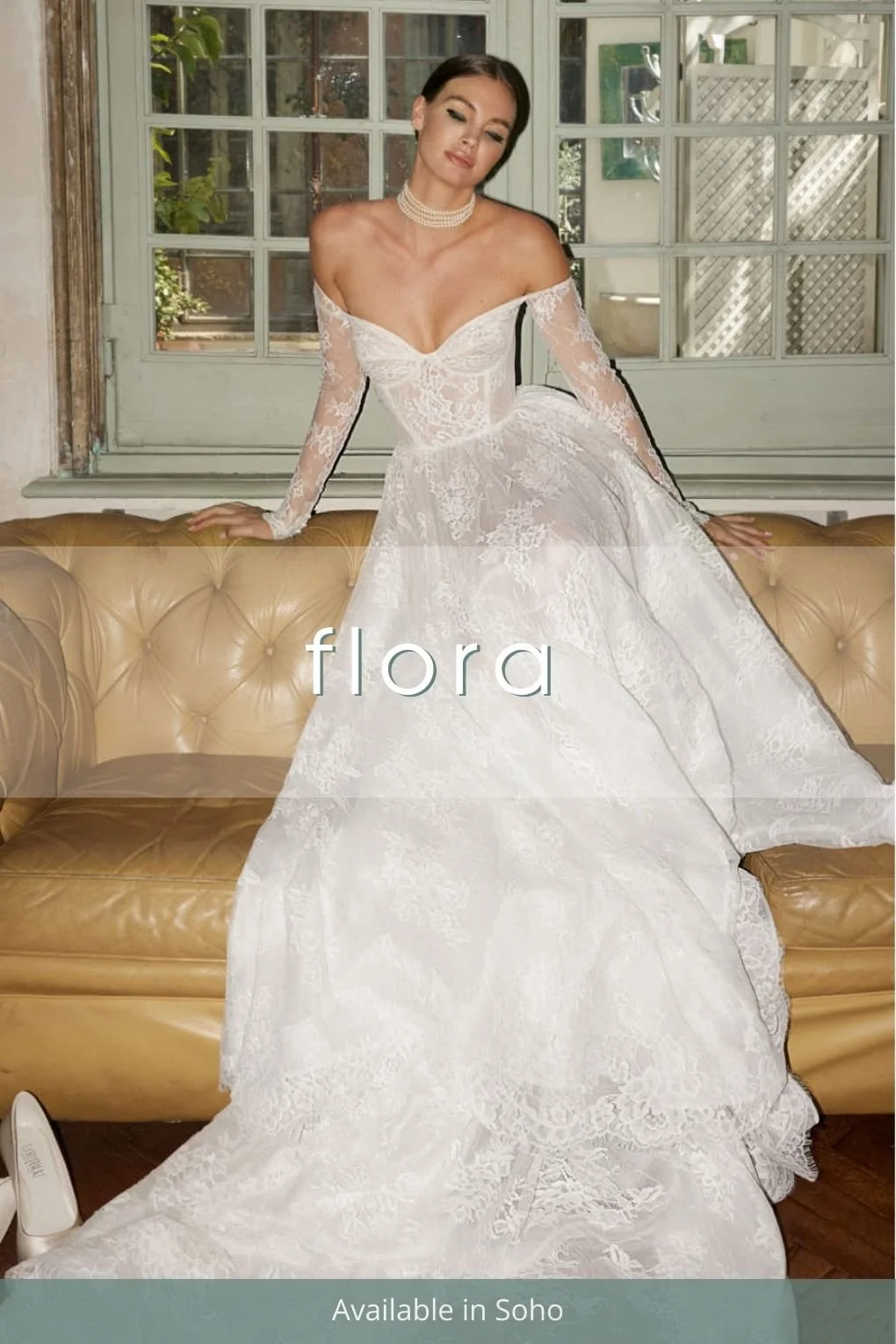 Flora bridal collection available exclusively in New York at Alexia's Bridal