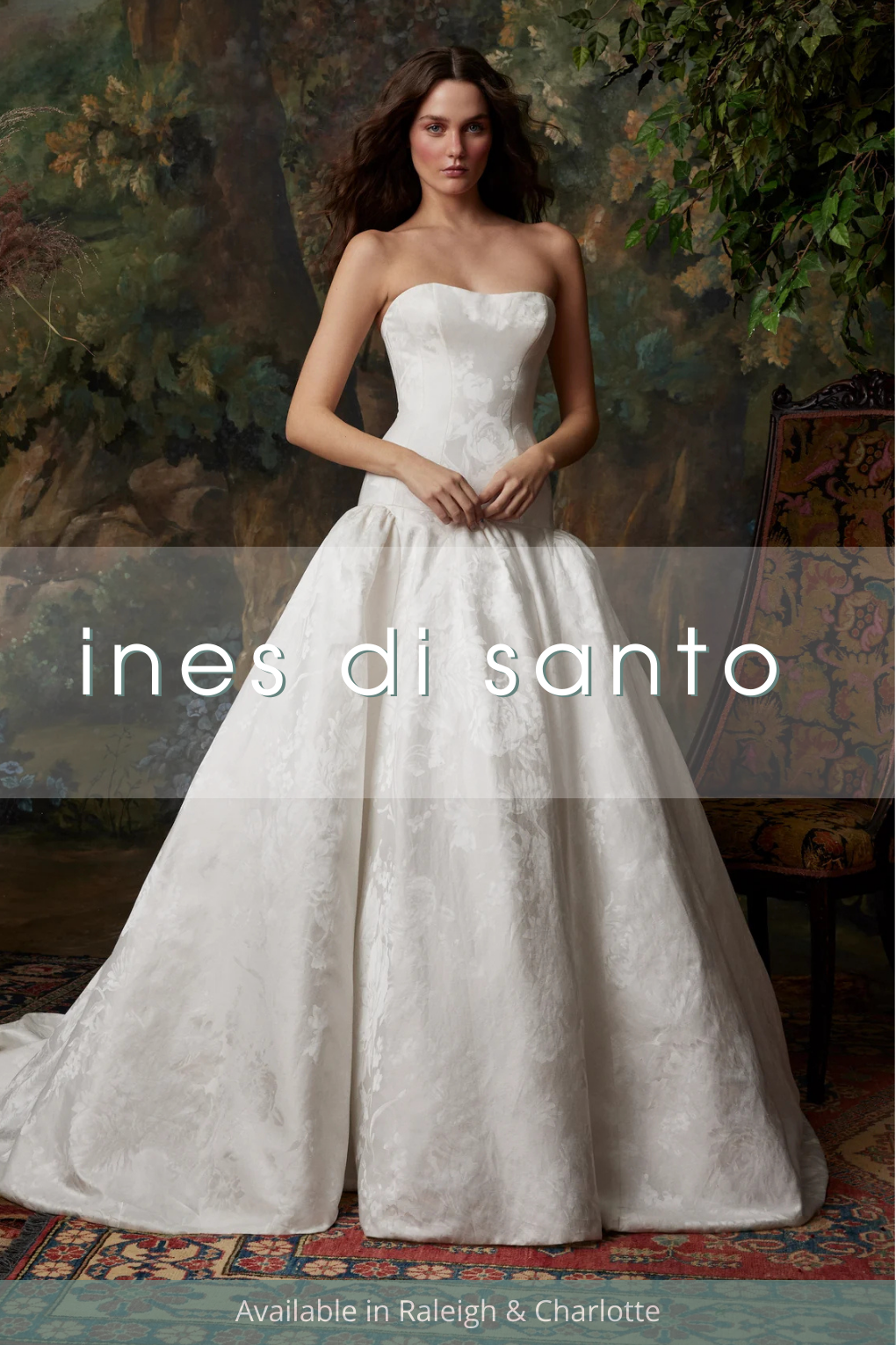 Ines Di Santo bridal collection available at Alexia's Bridal in North Carolina.