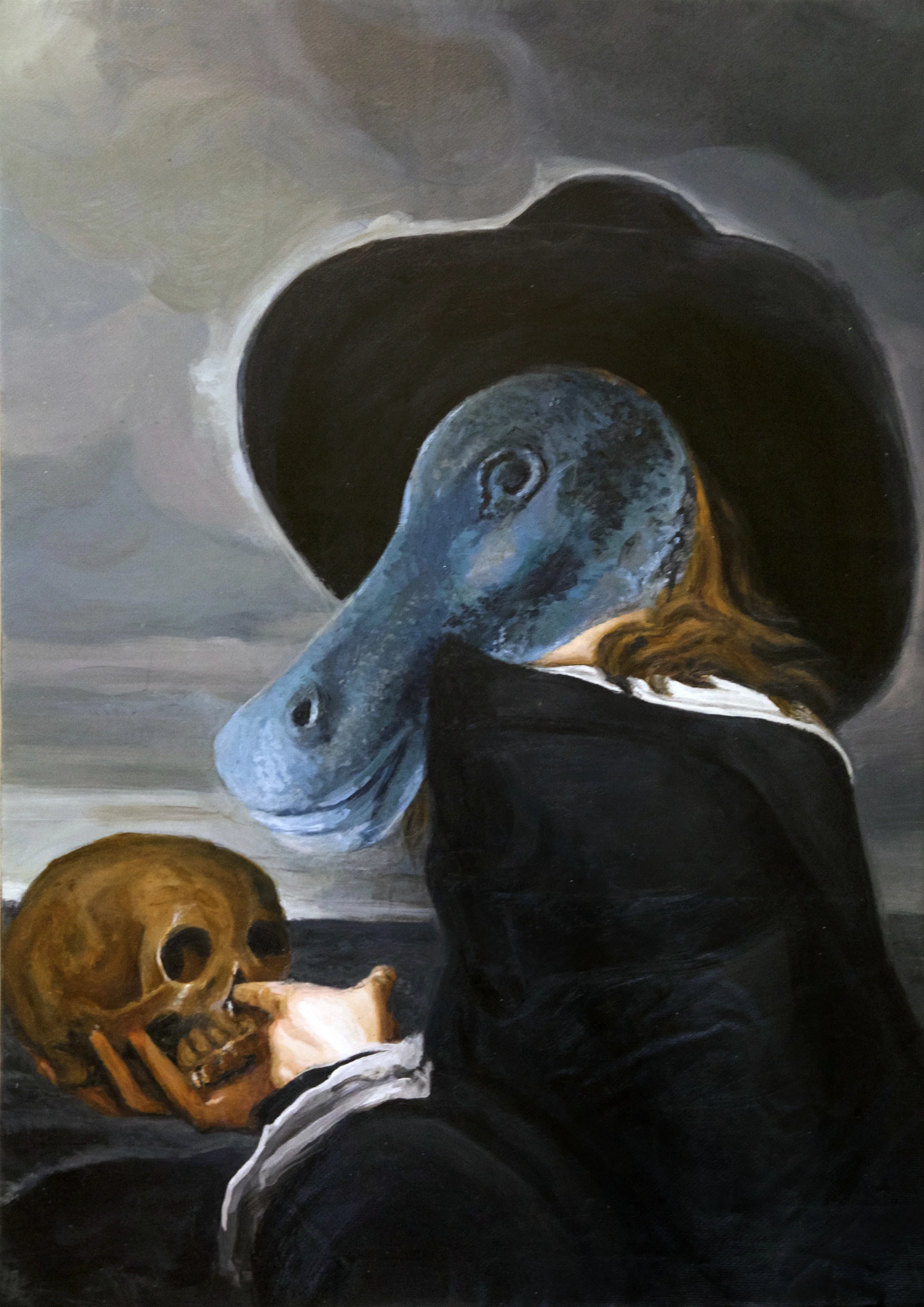 FIFTY24SF GALLERY in association with Upper Playground is pleased to present 'Ferro e Oro' Ozmo's first solo-exhibition in the United States opening on Friday July 1st at 7pm. Born in Pisa in 1975, Gionata Gesi, working under the alias Ozmo, began his foray into the art world by making comics, stickers and posters. By the 90s, he moved on to making an indelible mark on the Italian graffiti scene, with one of the most recognizable and ubiquitous tags in Italy. After completing his education in Florence, Ozmo moved to Milan where he continued to work in prominent galleries, fine art institutions and within the public sphere. Ozmo’s work focuses on the interplay and relationship between branded images, pop icons, clever wit, and the canonical works of Western Art, creating a jarring tableaux that informs us of our place and history in a heavily advertised , chaotic visual landscape. Using 21st century surrealist methods, Gionata selects images from Google Image Search and random photographs, developing a postmodern interpretation of visual sampling and re-investing the image with new meaning. Notable recent solo shows include “Il PreGiudizio Universale” in 2012 at the Museo del 900 in Milan and Urban Arena at Museum of Contemporary Art MACRO in Rome which included the large scale mural "You Are Worth More Than Many Sparrows". In addition to the previously mentioned museums, his work is also in the permanent collections of Galleria Civica Monfalcone in Gorizia, the Fondazione Bandera per l'Arte Contemporanea in Varese. He has also exhibited in the world's capitals of urban culture and contemporary art including New York, Miami, Chicago, Baltimore, London, Berlin, Sao Paolo, Havana, Poland, Vienna, Belgium,Beirut, Paris and of course throughout Italy. Recent notable murals include "Big Fish Eat Small Fish" at Cargo on Rivington St. in 2011 London and "Lady Liberty And David Sharing The Same Pedestal" in 2014 Wynwood, Miami. Artist Statement Ozmo contemplates reality, assimilates it, and processes it, finally releasing it in new forms purified of the limitations of their identities. Staring at you Ozmo, blended at his canvas, captures your gaze, pulls out tarot cards, and tells you "Ask yourself a question, now look at what you see, interpret it, don't judge it, and free your conscience. Bless Pinocchio, who tells lies, put a finger in the nose of a skull, open a gap in the stomach and awaken your slumbering king to the power of the mind. Cling to the hand of the poet and contemplate the Holy Mother, allowing her to be what she is not or has never been before." Iconographies depersonalized, fragmented, and resurrected in a puzzle without form — "Ferro e Oro, Iron and Gold, that's what I am." Ozmo’s intentions are to convey the renaissance's aspiration for the collection of wonders and to bring about a playful surrealist attitude towards the incident in order to re-create the wonder, magnify the power of contemporary art and the strive to pioneer new areas of urban communication. Throughout his career he has been attracted to iconography, whereas an icon acquires its power through its use as an object of worship. Like a collector-scholar of the XVI century , he collects every object that seduces him ,making it, through a kind of unlawful appropriation, the starting point of his creative and combinatoric process. Internet, the more complete contemporary universal library is his main source, for items and input required for this research . "Ferro e Oro" is scheduled to run through the end of August and gallery access will be available during normal business hours Wed-Sun 12-6pm. Tenderloin SF mural project on The Mitchell Brother's O'Farrell Theater- Ozmo begun work this week on a large-scale mural on the back wall of the famed Mitchell Brother's O'Farrell Theater! Special thanks to Jane Bregman of Street Art SF for helping us find the wall, John Vochatzer for organizing and all the individuals that supported the fundraising efforts, we'd also like to thank the non-profit It's Your District for being a major funder of the project. The theater which has been in operation since 1969 and continues to be one of the US's oldest and most notorious adult-entertainment establishments today. Hunter S. Thompson eloquently described it as "the Carnegie Hall of public sex in America" after a 1985 stint as self-proclaimed night manager for the club in order to conduct research for a book on pornography.
