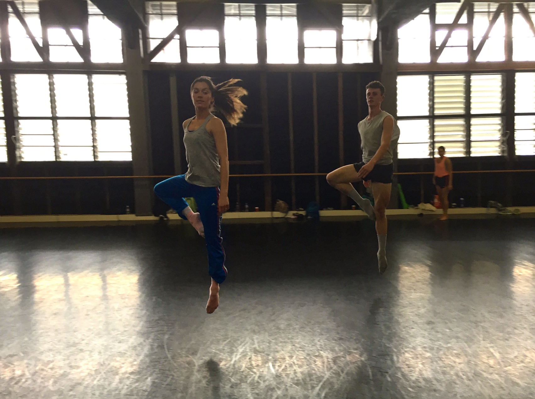 Melissa dancing with Sydney student