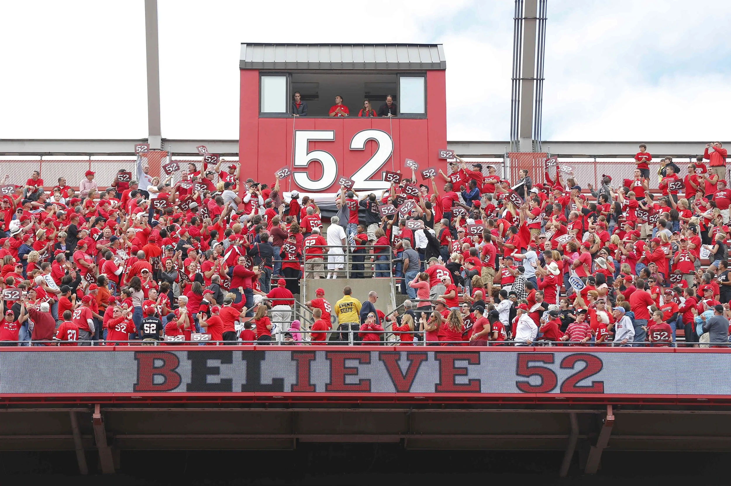 Eric's number retirement ceremony. The first and only number retired in school history.