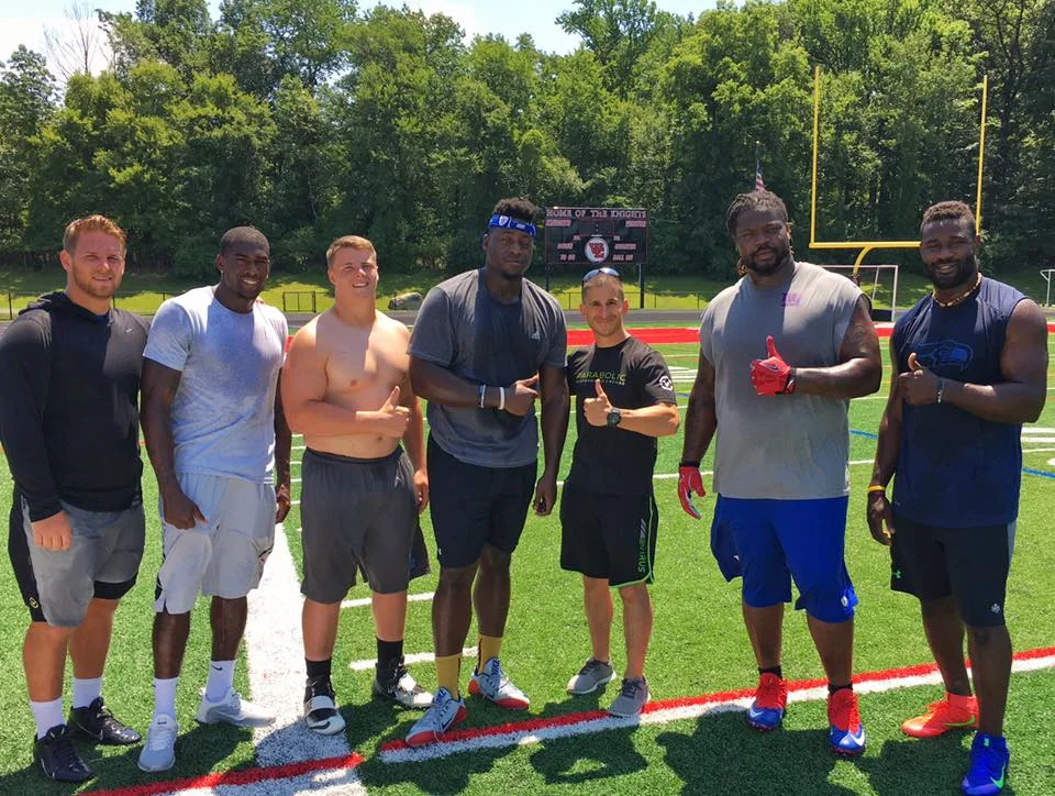 Angleo with some of his NFL guys.