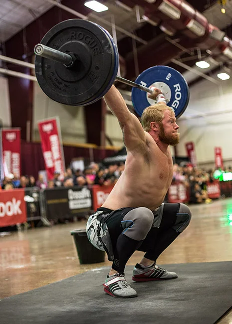Kevin performing a snatch pre-injury.