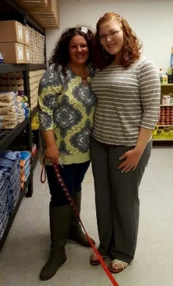 Our Executive Director, Amy Kocis, with Animal Food Bank Founder, Vanessa (Segaline) Miller.