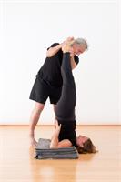 RR teaching Sarvangasana