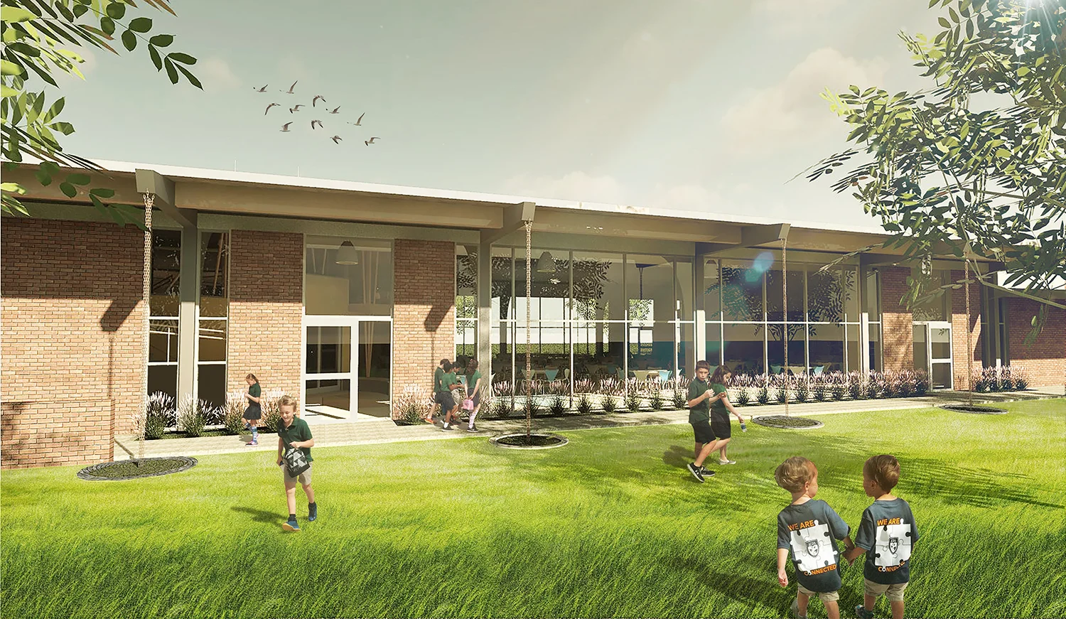 Exterior view of the new dining room