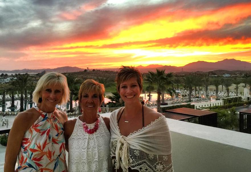 CABO sunset with Jody, Tina and Tracy.jpg