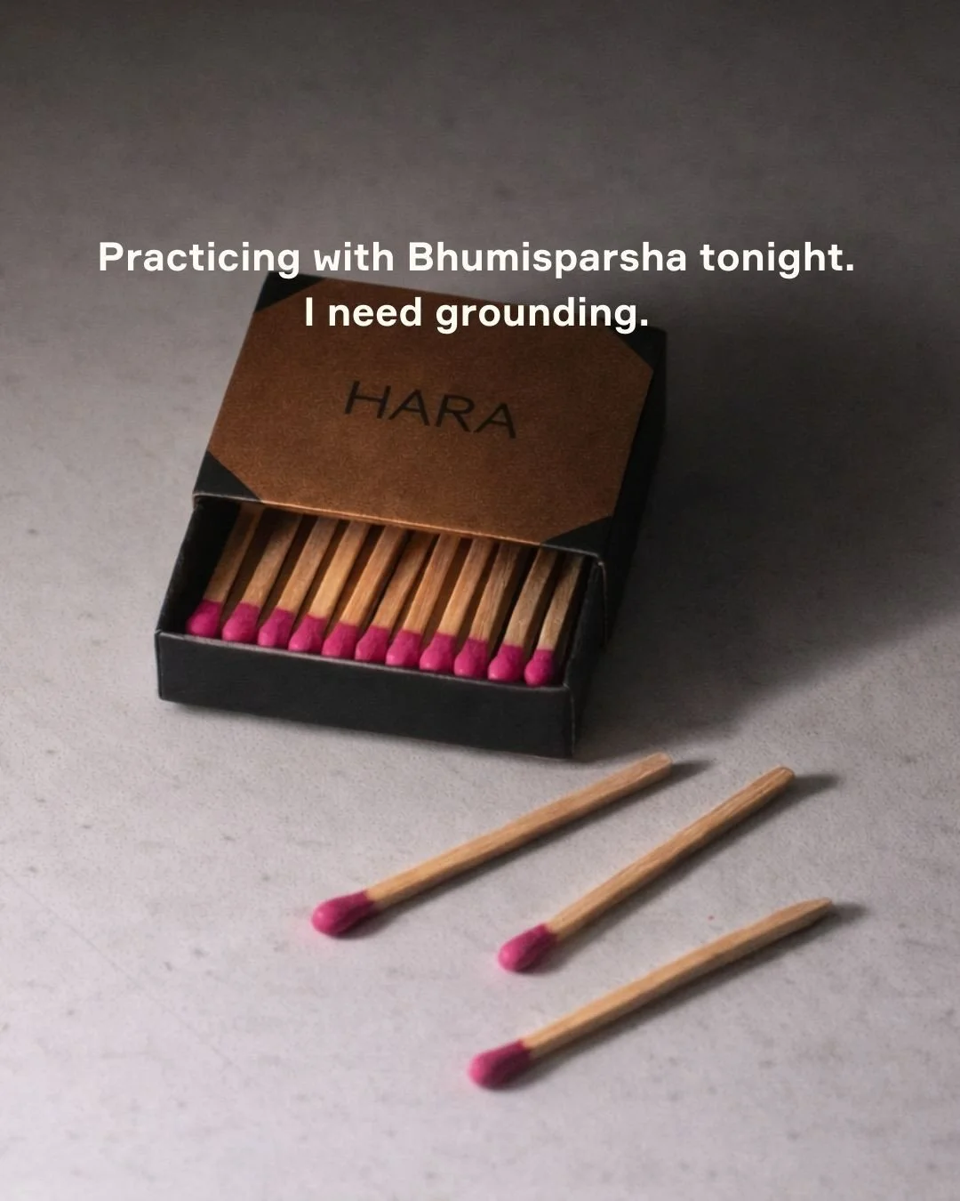 I&rsquo;ve been &ldquo;fine.&rdquo;⁠
Which usually means I&rsquo;m not.⁠
⁠
So before I spiral into productivity or opinions, I&rsquo;m lighting Bhumisparsha.⁠
⁠
Because when I feel untethered, I don&rsquo;t need more input.⁠
I need earth.⁠
⁠
This one