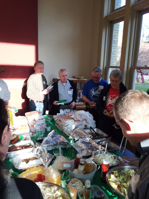 Volunteers enjoyed picnic fare