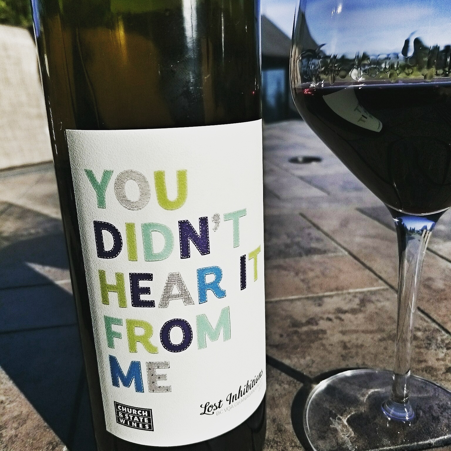 You didn't hear it from me: mouthy BC wines from Church and State.