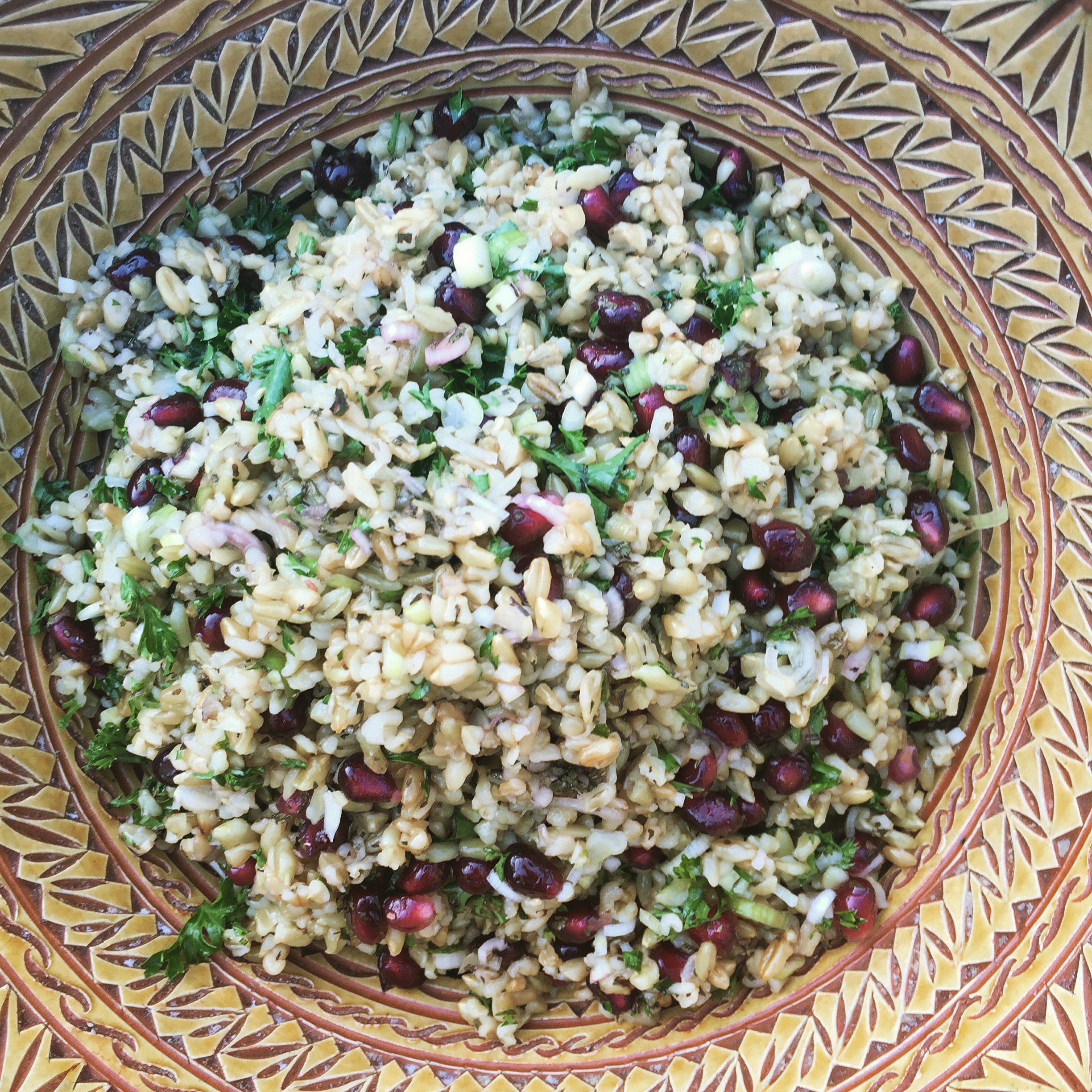 Freekeh salad. The very definition of yum