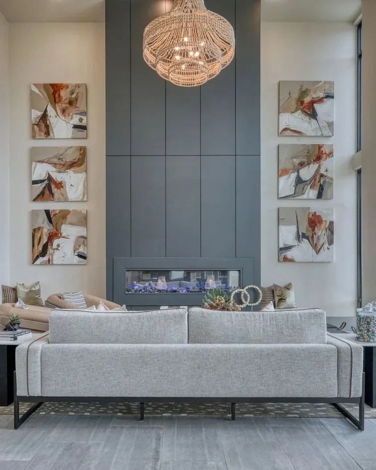 Proof that scale + warmth can coexist 🤍

Statement lighting stealing the show, layered textures softening the scale, and warm wood tones bringing it all back down to earth. It&rsquo;s elevated, but still feels like home!

#multifamilydesign #clubhou