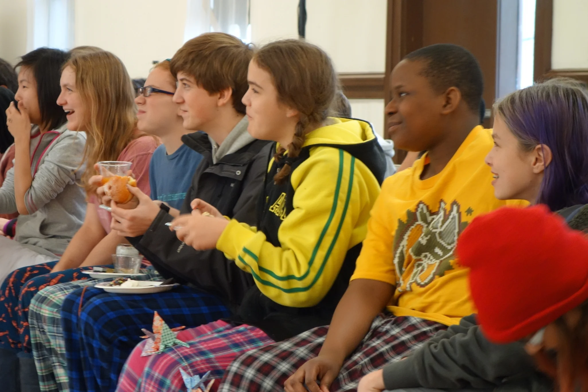   School Life and Beyond (SLAB)  - Students and staff meet weekly for all-school SLAB. Some of these meeting are led by the faculty, and some are led by the students themselves.&nbsp;During this time, community members share announcements, plan event