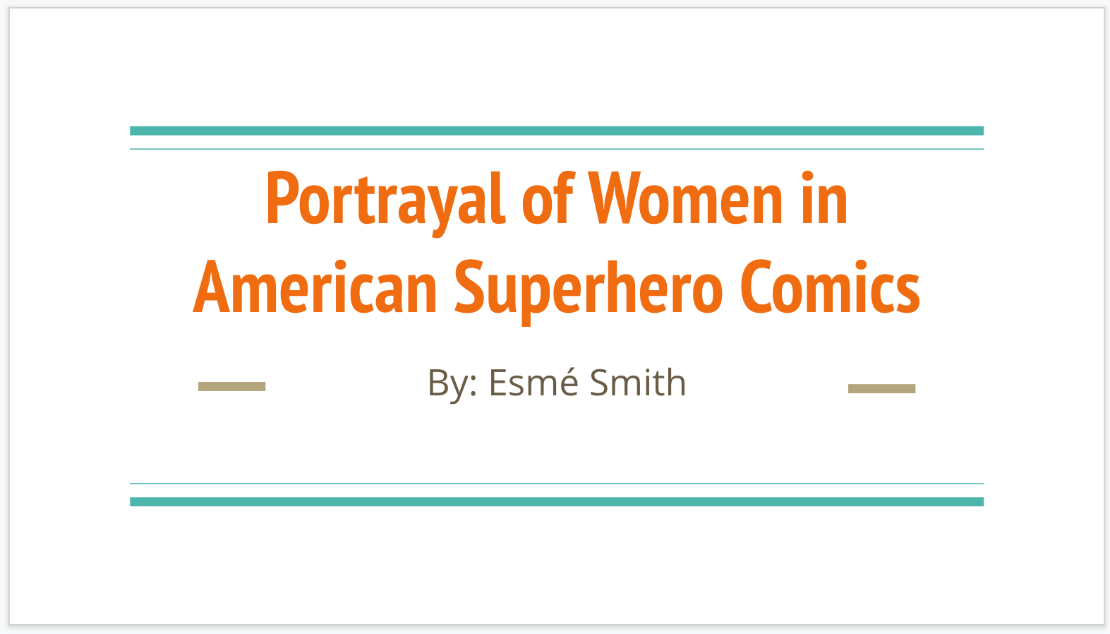 Esmé 's Presentation Slides