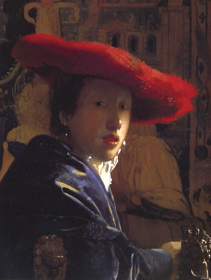 Jan Vermeer's Girl With A Red Hat